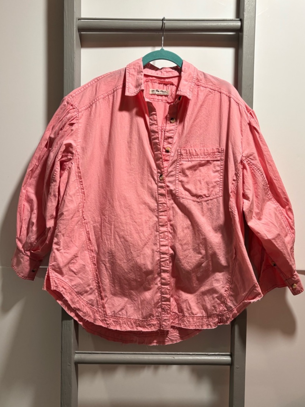 WeTheFree Womens XS top, oversized, eclectic grandpa, cottagecore, casual boho